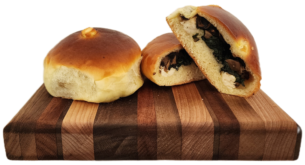 Roast Mushroom, Greens & Feta